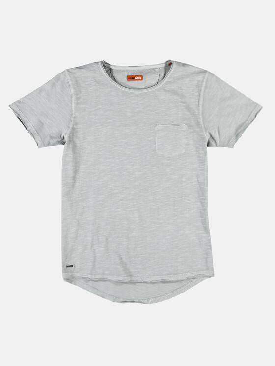 emilio adani Herren Rundhals T-Shirt Grau 26485