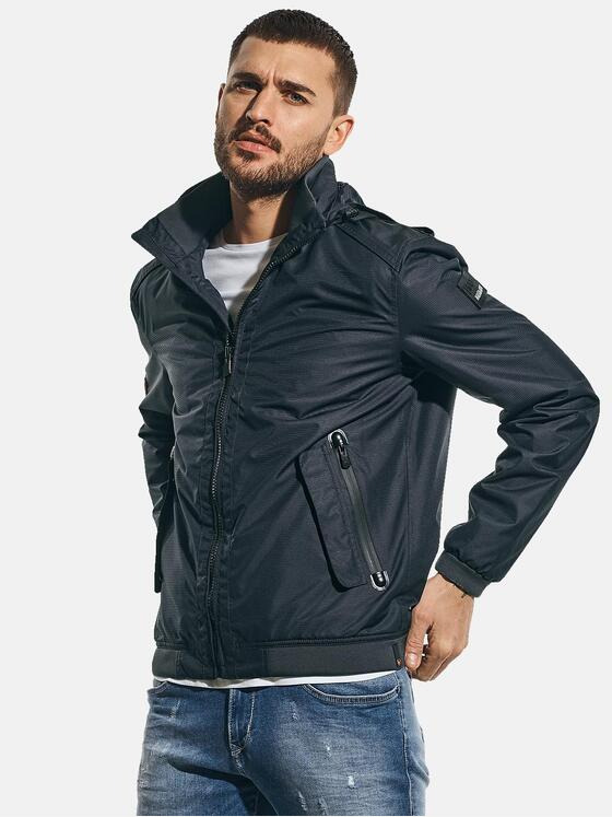 emilio adani Herren Wasserdichte Übergangsjacke Grau 31041