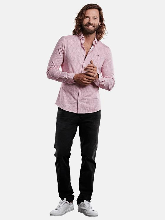 emilio adani Herren softes Hemd mit frischen Farbton Violett 28927