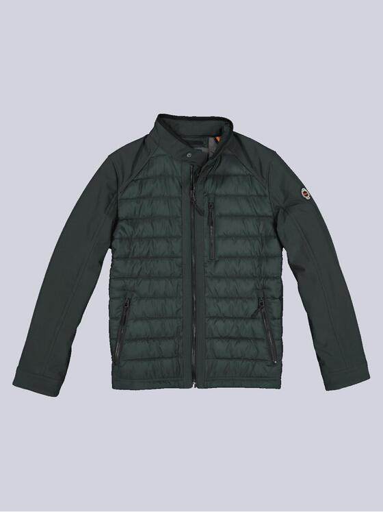 engbers Herren Steppjacke aus Materialmix Grün 33300