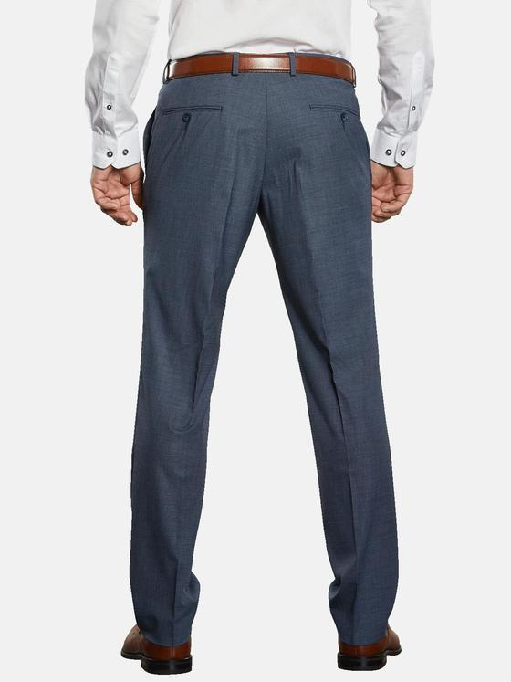 engbers Herren Anzug-Hose strukturiert Mittelblau 34605
