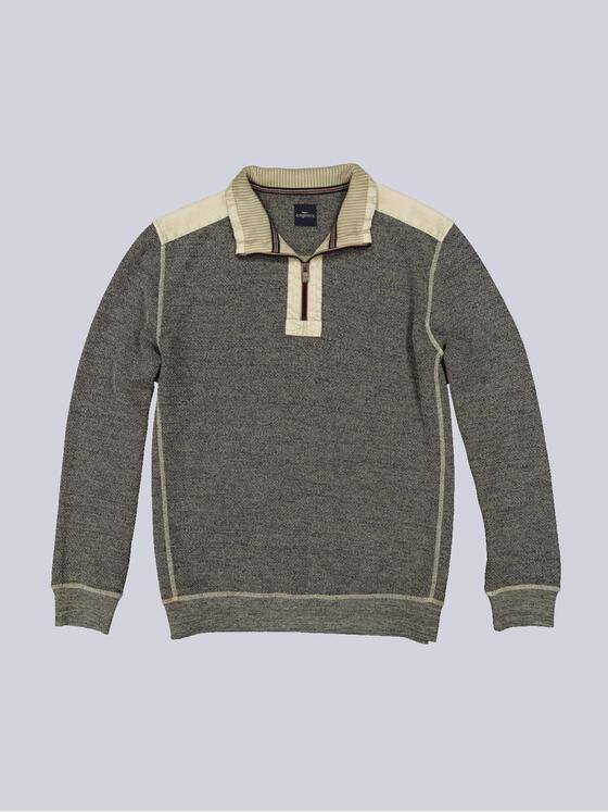 engbers Herren Sweatshirt mit Stehkragen Braun 35644