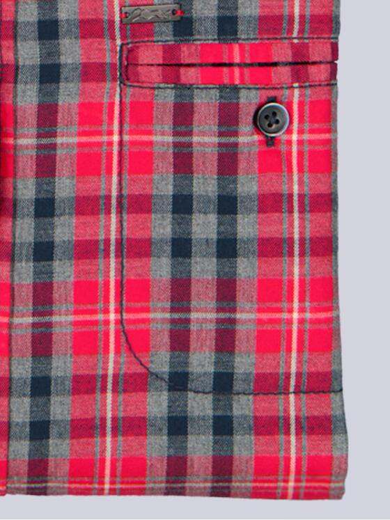 engbers Herren Langarm-Hemd kariert Feuerrot 39320