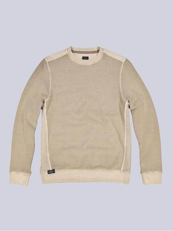 engbers Herren Sweatshirt strukturiert Beige 35314