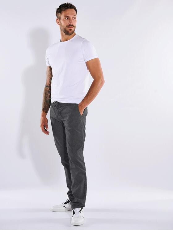 emilio adani Herren Chino slim fit Grau 36264