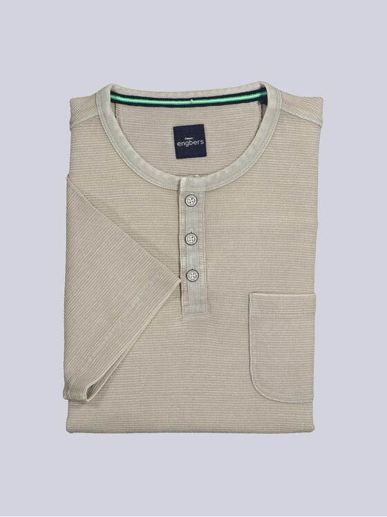 engbers Herren Henley T-Shirt Beige 36823