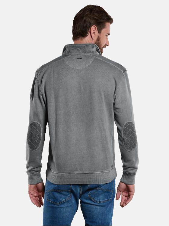 engbers Herren Sweatshirt mit Stehkragen Grau 34142