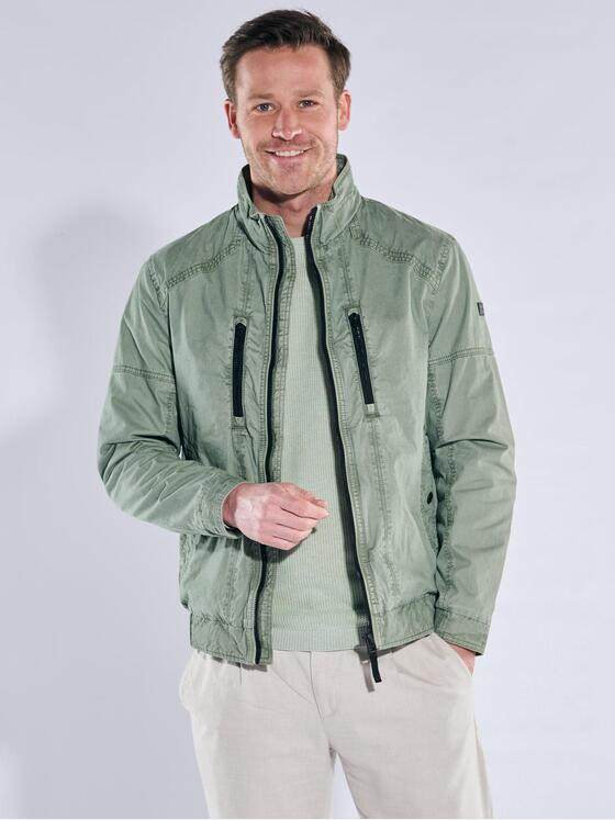 engbers Herren Baumwoll-Jacke Gruen 40273