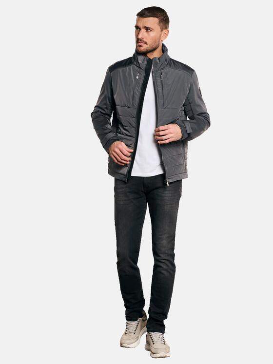 emilio adani Herren Soft Shell Jacke mit Stehkragen Grau 32566