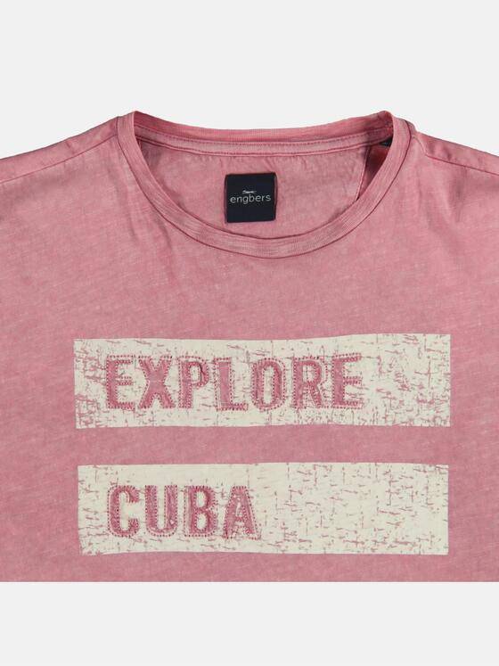 engbers Herren Rundhals T-Shirt Rosa 23879