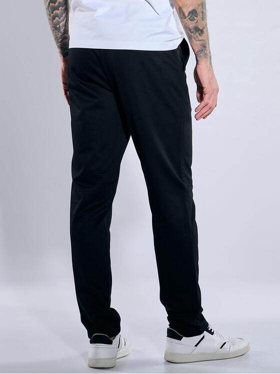 emilio adani Herren Anzughose slim fit Schwarz 36468