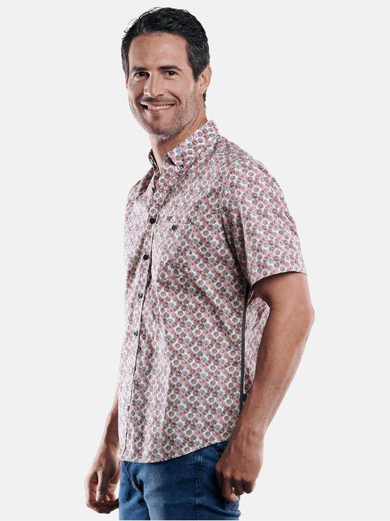 engbers Herren Hemd kurzarm Hellrot 29095