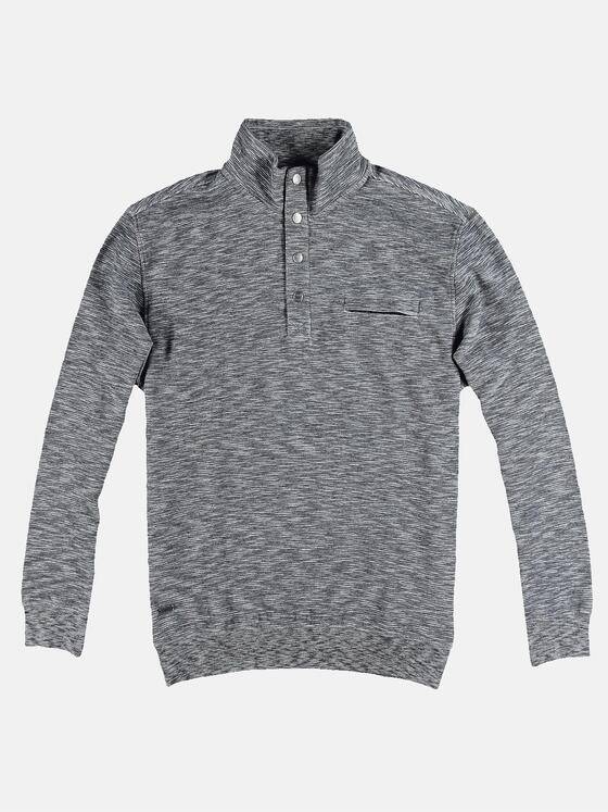 engbers Herren Sportives Sweatshirt in Strukturware Taubenblau 31167