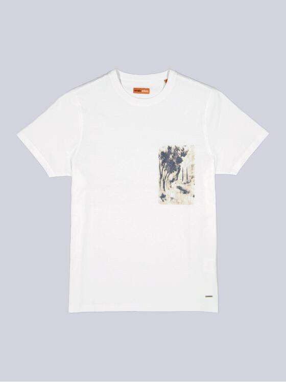 emilio adani Herren T-Shirt regular Weiß 38956
