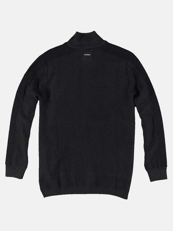 engbers Herren Strukturierter Cardigan Schwarz 30477