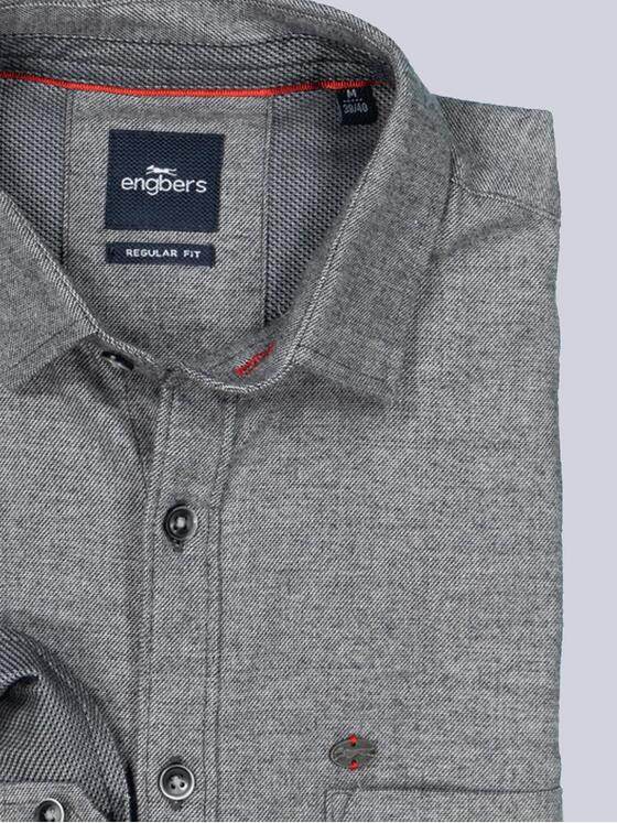 engbers Herren Langarm-Hemd regular Grau 35801