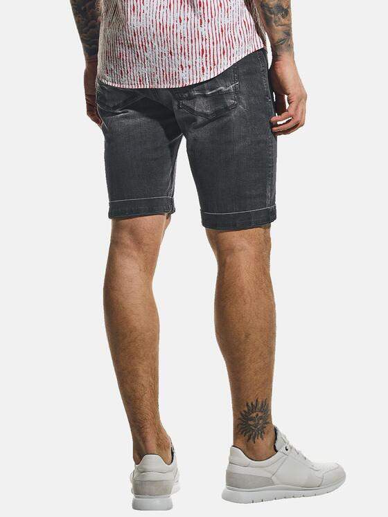emilio adani Herren High Stretch Denim-Short Schwarz 31145