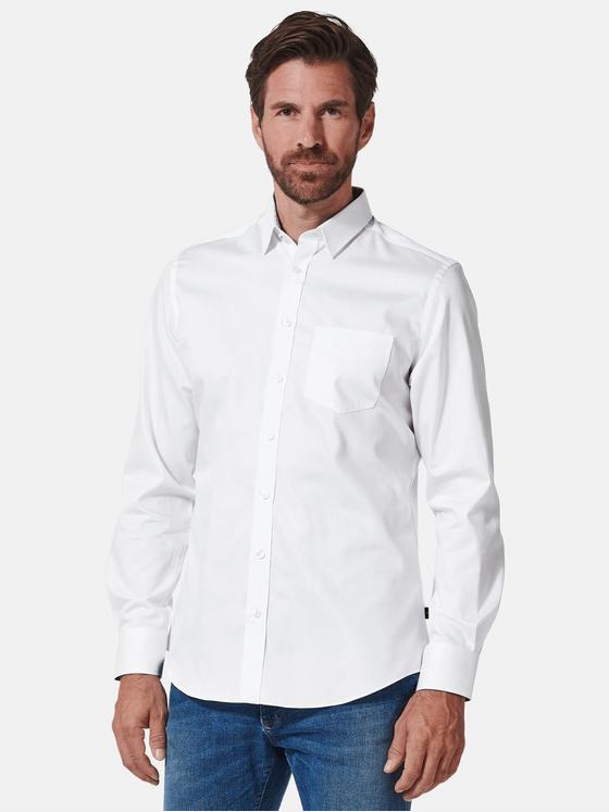 engbers Herren Langarm-Hemd "My Favorite" Reinweiss 35450