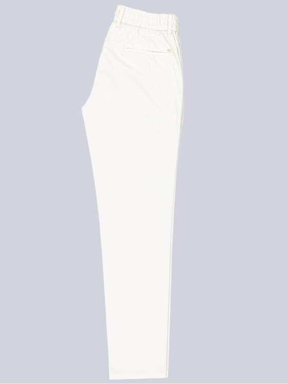 emilio adani Herren Chino mit Tunnelzug Weiß 38609