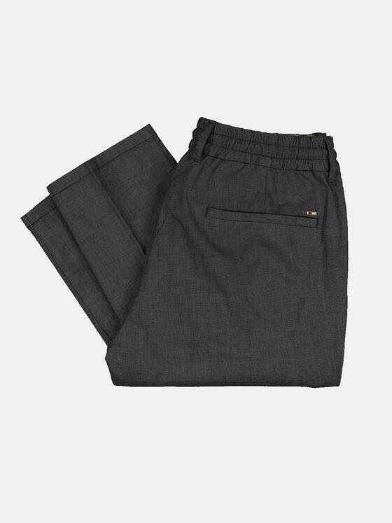 emilio adani Herren Baumwoll-Hose mit Comfort-Stretch-Anteil Grau 32759