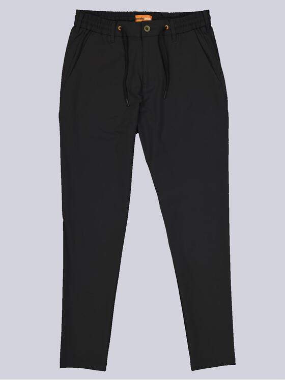 emilio adani Herren Hose mit Tunnelzug Schwarz 35243