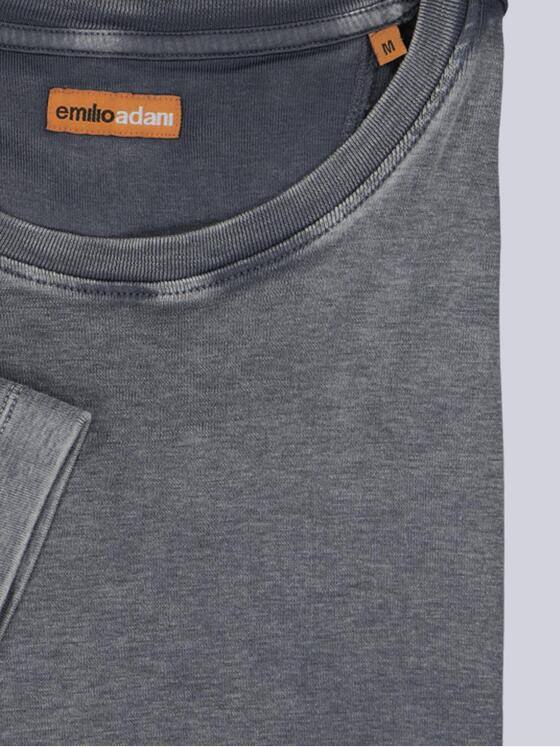 emilio adani Herren T-Shirt mit Rückenprint Anthrazit 40437