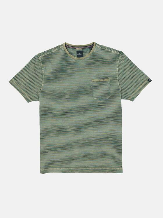 engbers Herren T-Shirt gestreift Grün 34518
