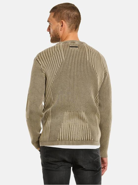 emilio adani Herren Pullover strukturiert Beige 34119