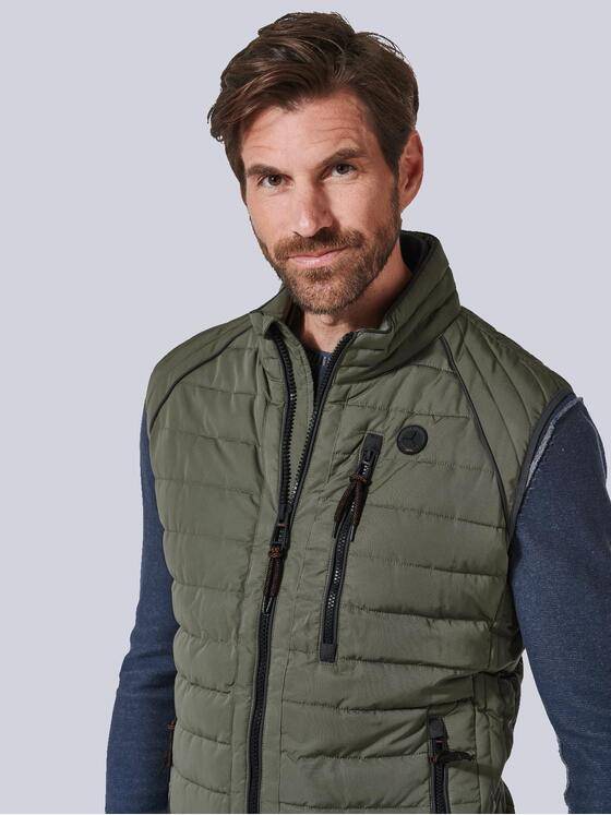 engbers Herren Steppweste regular Grün 35182