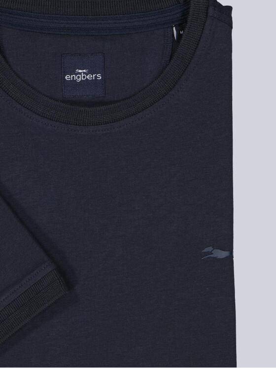 engbers Herren T-Shirt uni Saphirblau 38643