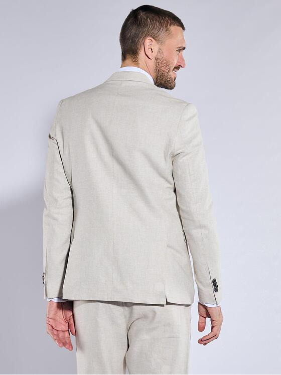 emilio adani Herren Anzug-Sakko slim fit Beige 36539