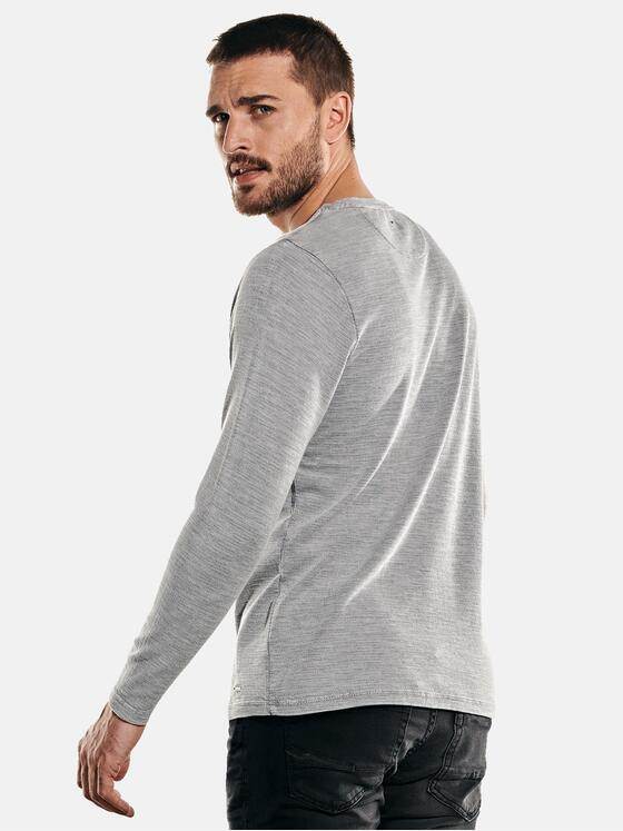 emilio adani Herren Rundhals-Shirt Grau 31928