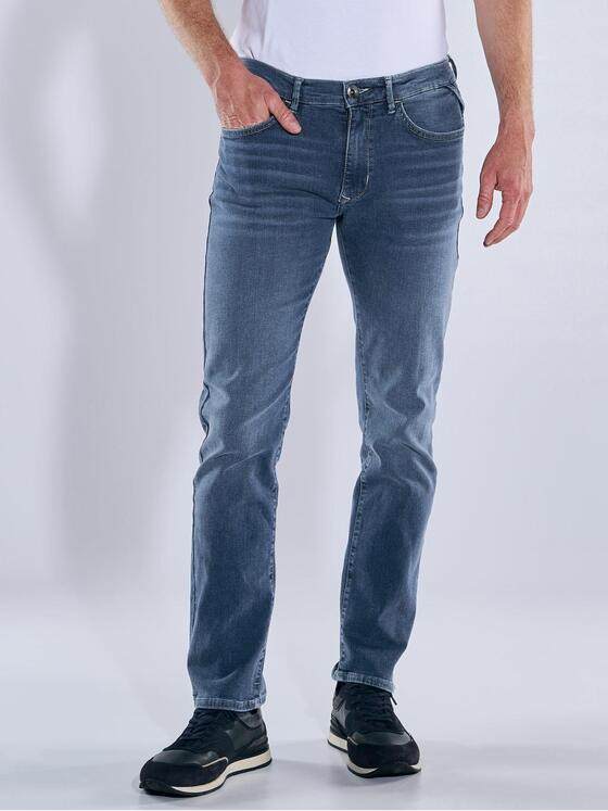 engbers Herren Super-Stretch-Jeans regular Mittelblau 39498