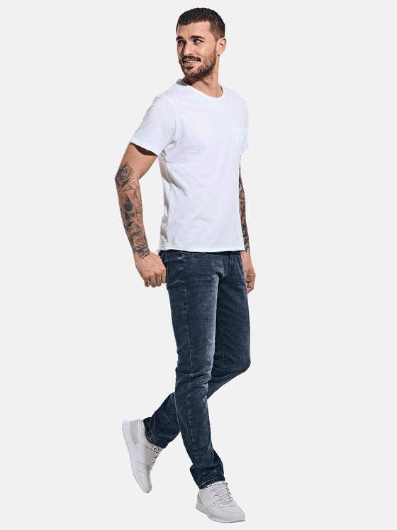 emilio adani Herren Basic-Shirt "My Favorite" Reinweiss 33484