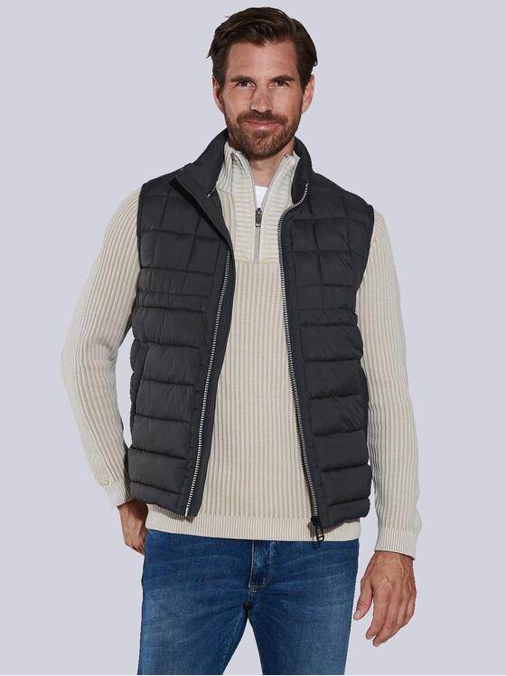 engbers Herren Steppweste regular Schwarz 36003
