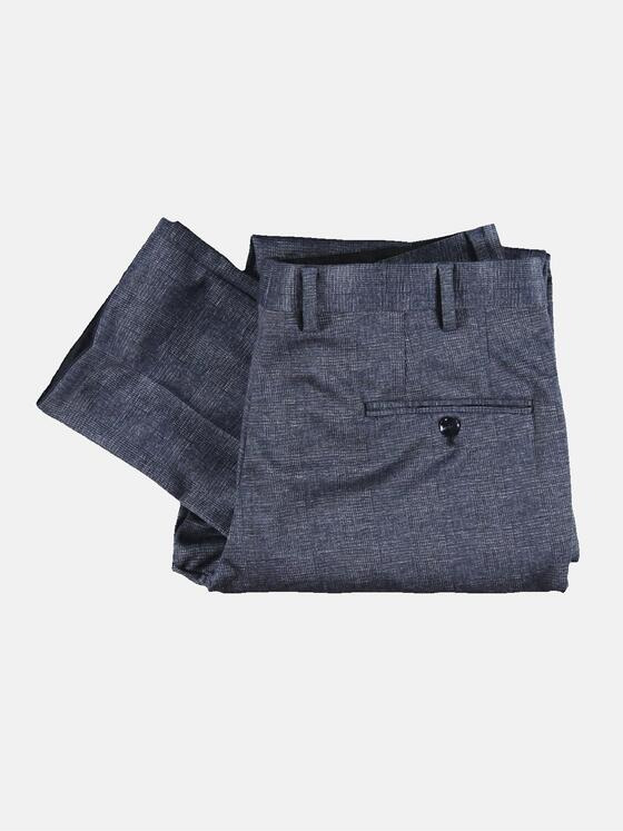 engbers Herren Anzug-Hose kariert Blau 31820
