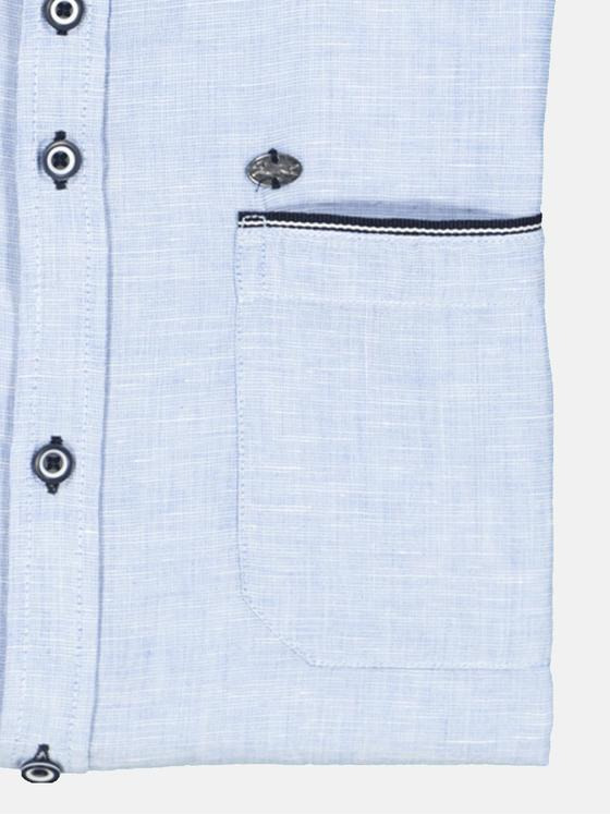 engbers Herren Kurzarm-Hemd uni Blau 34951