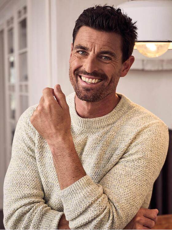 engbers Herren Pullover Rundhals Gelb 39941