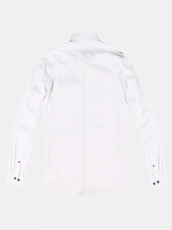emilio adani Herren Hemd uni Weiß 30951