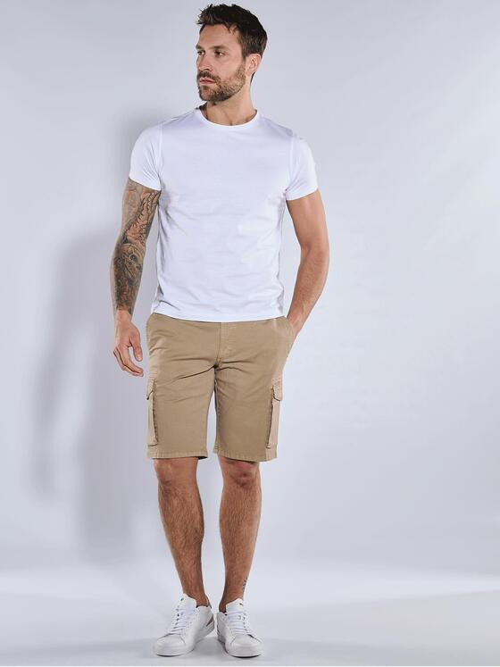 emilio adani Herren Cargo-Bermuda regular Beige 36643