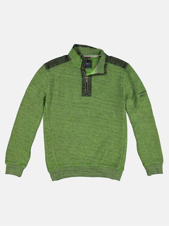 engbers Herren Sweatshirt Troyer Grasgruen 32716