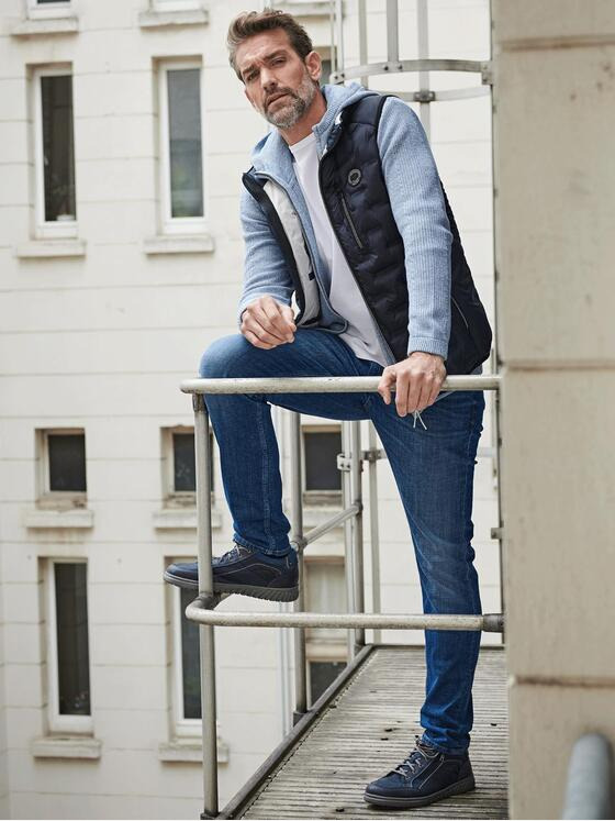 engbers Herren Steppweste regular Blau 36171