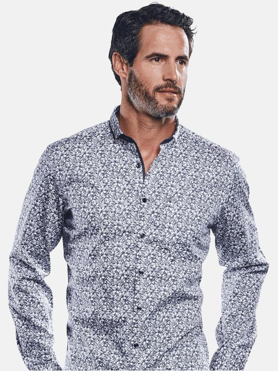 engbers Herren Hemd langarm Saphirblau 30994