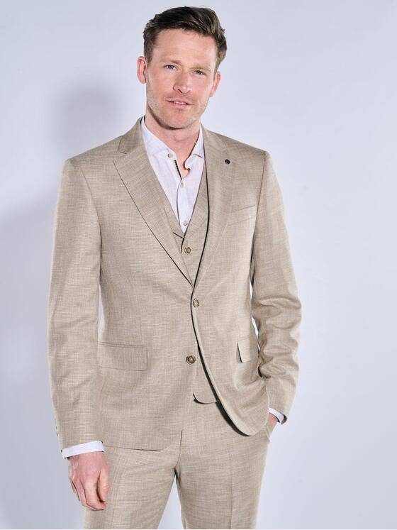 engbers Herren Anzug-Sakko slim fit Beige 38396
