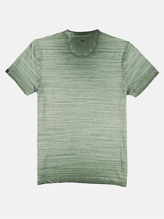 engbers Herren T-Shirt mit bewegter Warenstruktur Oliv 32237