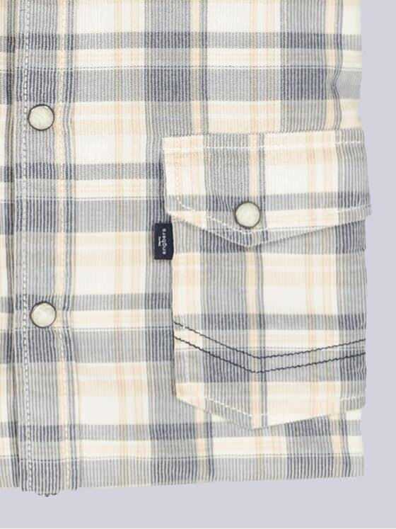 engbers Herren Kurzarm-Hemd kariert Saphirblau 36282