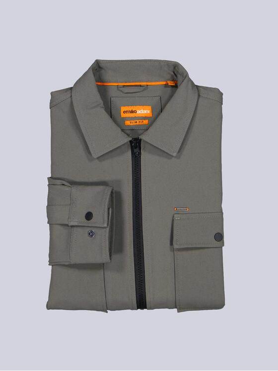 emilio adani Herren Overshirt aus Funktionsware Oliv 39201