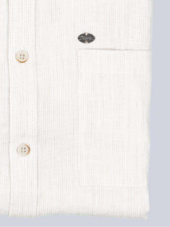 engbers Herren Langarm-Hemd aus Leinen Sand 38363