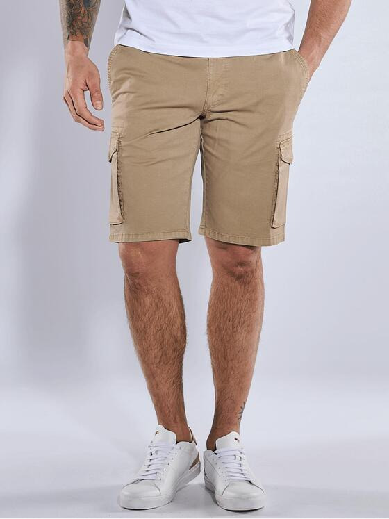 emilio adani Herren Cargo-Bermuda regular Beige 36643
