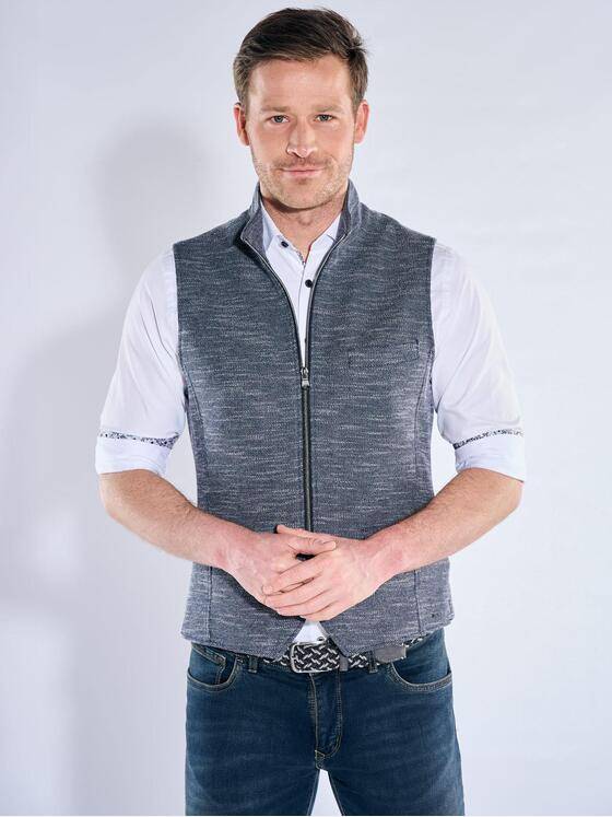 engbers Herren Sakko-Weste mit Zipper Indigoblau 40244